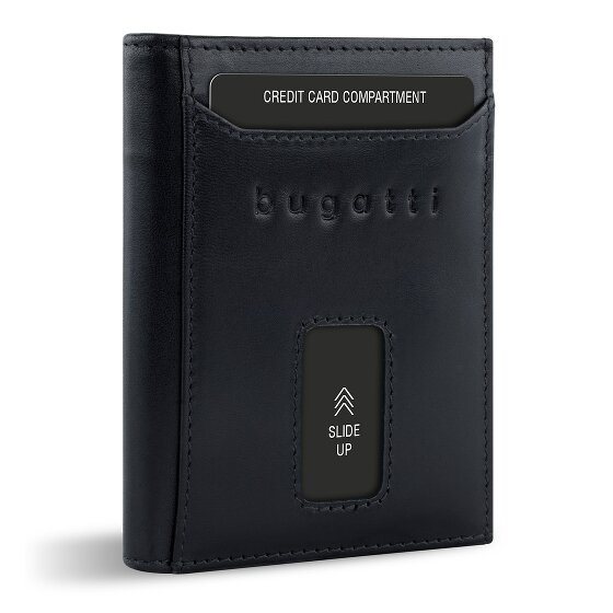 bugatti Secure Slim Geldbörse RFID Schutz Leder 8 cm