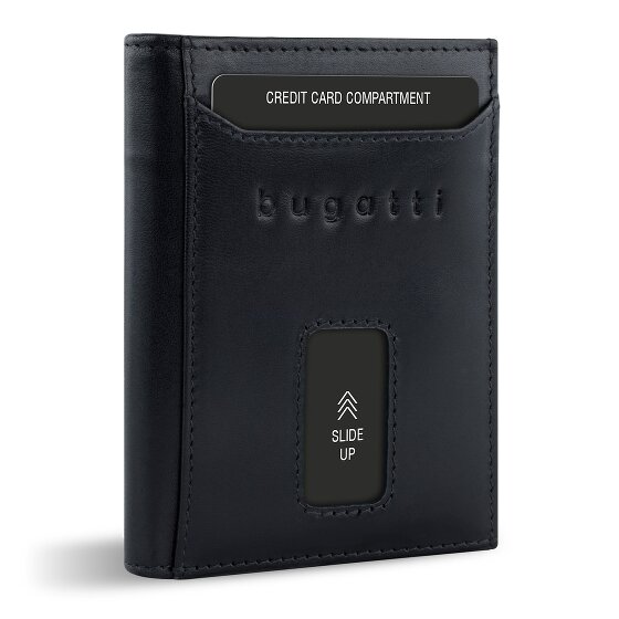 bugatti Secure Slim Geldbörse RFID Schutz Leder 8 cm