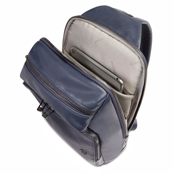 Piquadro Monospalla Umhängetasche Leder 31 cm