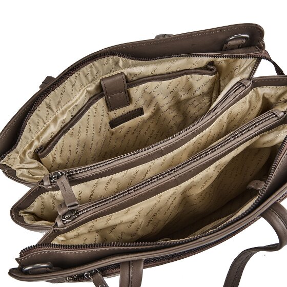 Harbour 2nd Just Pure Schultertasche Leder 38 cm Laptopfach