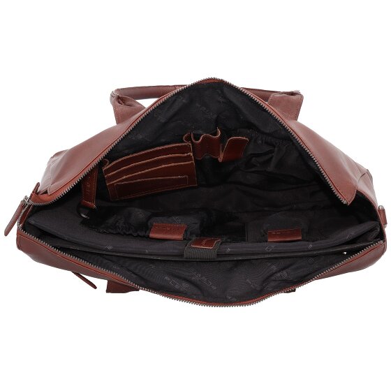 Plevier Rock Copal Schultertasche Leder 44 cm Laptopfach