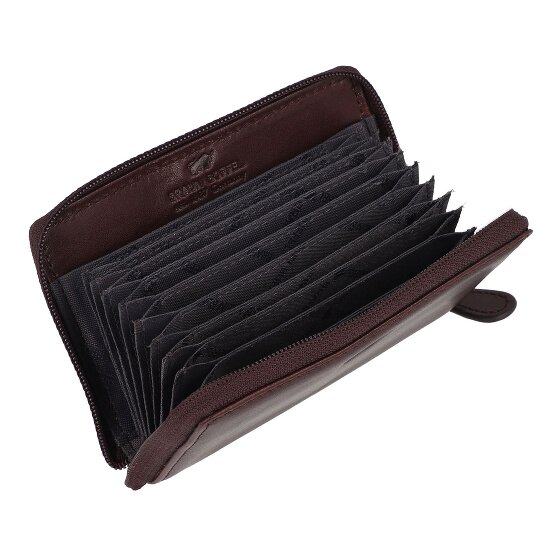 Braun Büffel Arezzo Kreditkartenetui RFID Schutz Leder 11.5 cm