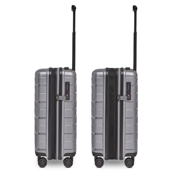 Bergpfeil Travel 4 Rollen Kabinentrolley S 55 cm mit Dehnfalte