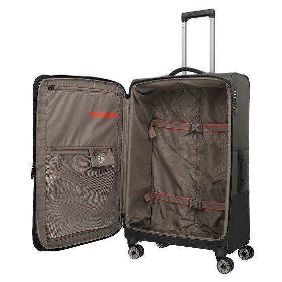 Travelite Crosslite 5.0 4 Rollen Trolley L 77 cm mit Dehnfalte