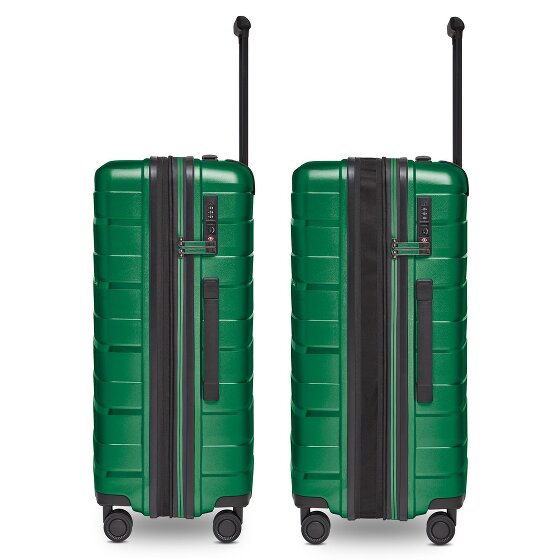 Bergpfeil Travel 4 Rollen Kofferset 3-teilig mit Dehnfalte