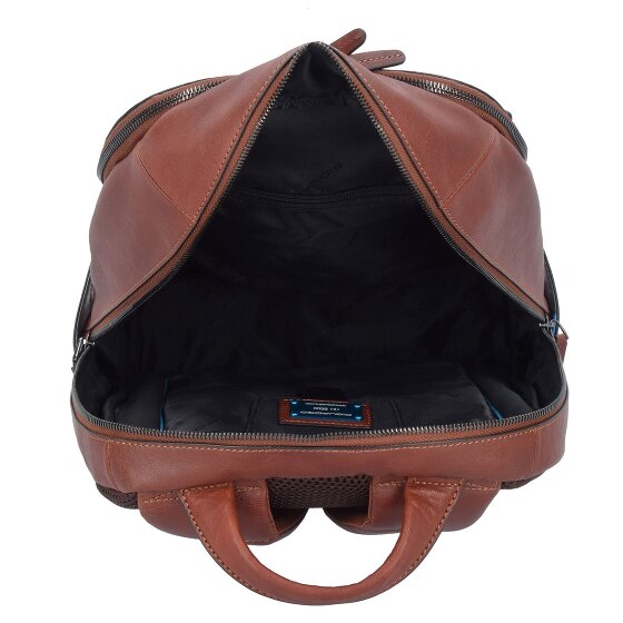 Piquadro Black Square Business Rucksack Leder 39 cm Laptopfach