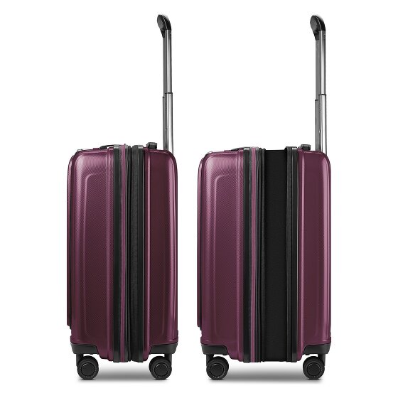 Redolz Essentials 14 Kofferset 2 tlg. Kabinentrolley mit Dehnfalte + Beautycase