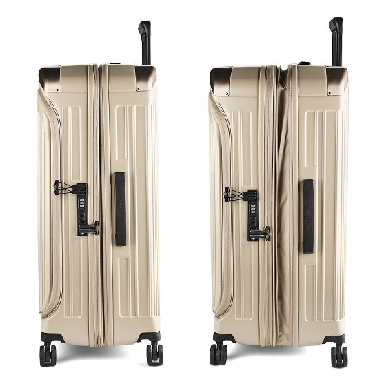 Piquadro PQ-Light 4 Rollen Trolley 78 cm mit Dehnfalte