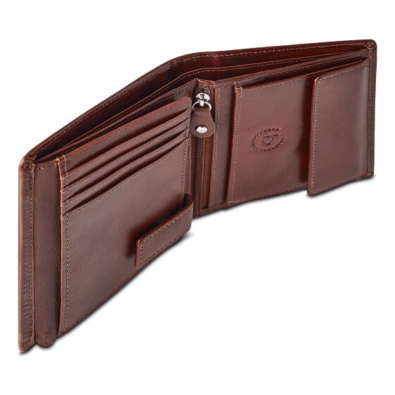 bugatti Valencia Geldbörse RFID Schutz Leder 12 cm