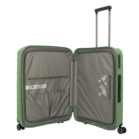 Travelite Mooby 4 Rollen Trolley M 66 cm mit Dehnfalte