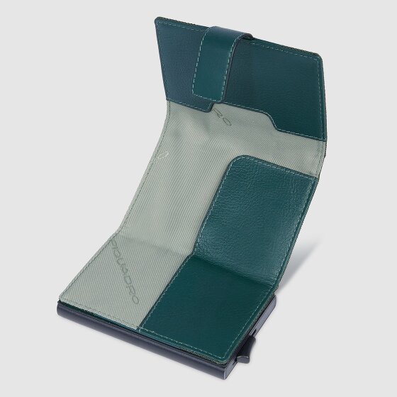 Piquadro PQ-Earth Kreditkartenetui RFID Schutz Leder 6.5 cm