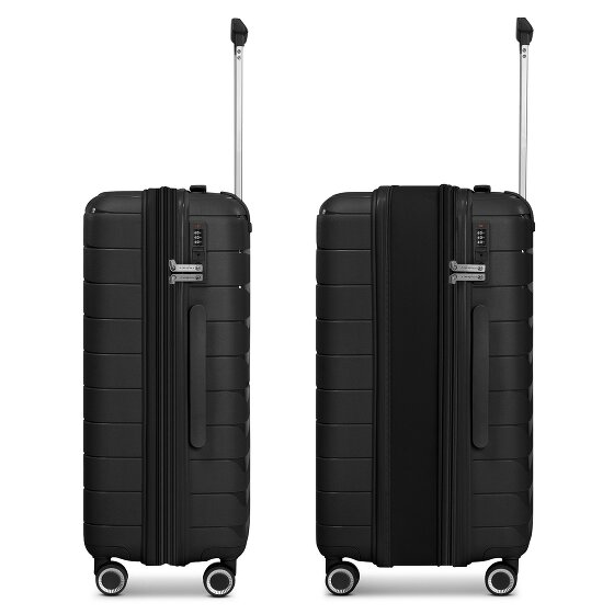 Franky London 4 Rollen Trolley M 65 cm mit Dehnfalte