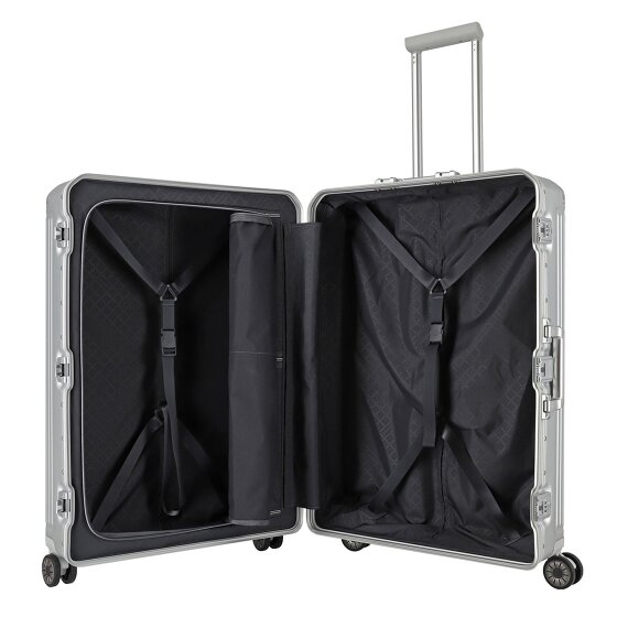 Travelite Next 4-Rollen Trolley Aluminium 77 cm