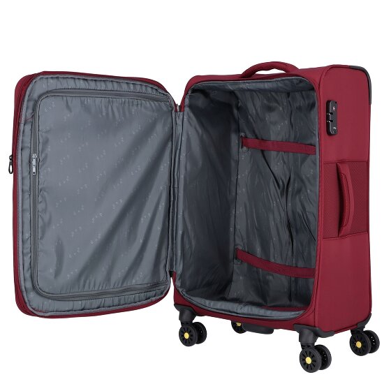 d&n Travel Line 9704 4 Rollen Kofferset 3-teilig mit Dehnfalte