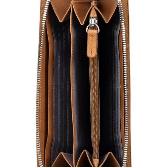 Jost Rana Geldbörse RFID Schutz Leder 19 cm