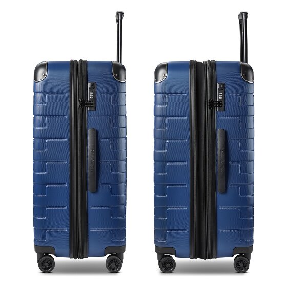 Tonino Lamborghini Milano 4 Rollen Kofferset 3-teilig mit Dehnfalte