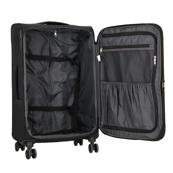 d&n Travel Line 9504 4 Rollen Trolley M 67 cm mit Dehnfalte