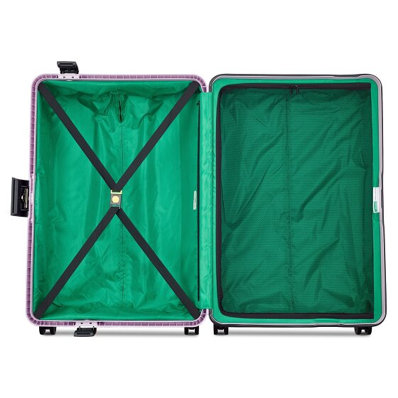 Delsey Paris x United Colors of Benetton Color Block Hardside 4-Rollen Trolley 76 cm