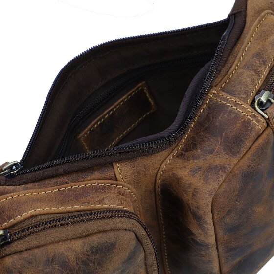 Greenburry Vintage Umhängetasche Leder 43 cm