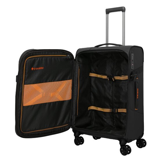 Travelite Briize 4 Rollen Trolley M 67 cm mit Dehnfalte