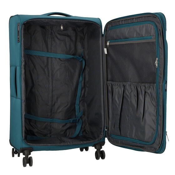 d&n Travel Line 9504 4 Rollen Trolley L 76 cm mit Dehnfalte