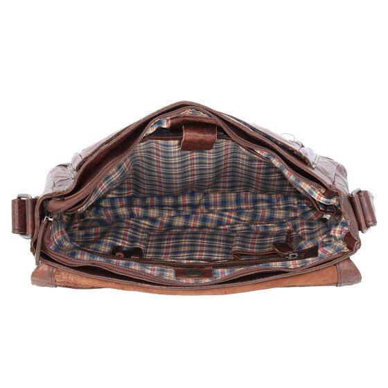 Pride and Soul Baggie Aktentasche Leder 35 cm Laptopfach