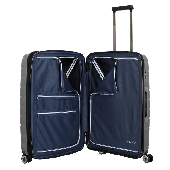 Travelite Air Base 4 Rollen Kofferset 3-teilig mit Dehnfalte