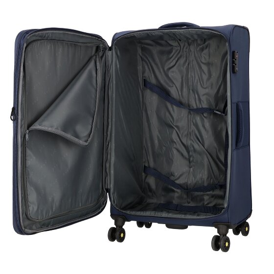 d&n Travel Line 9704 4 Rollen Trolley L 78 cm mit Dehnfalte