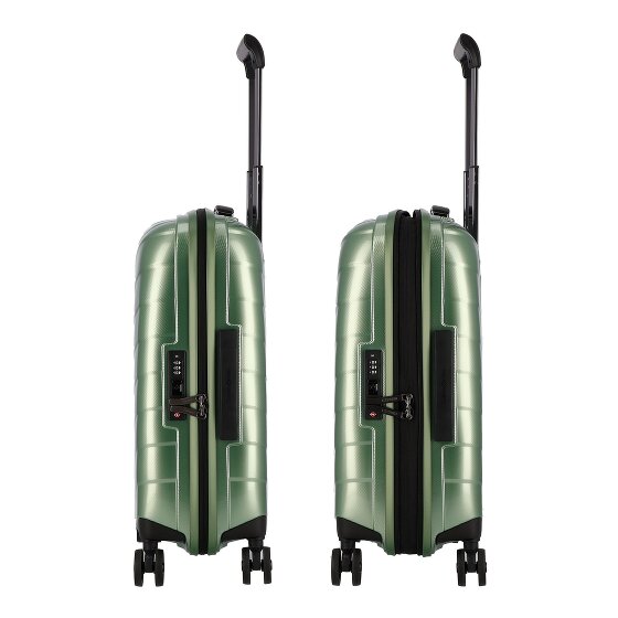 Samsonite Attrix 4 Rollen Kabinentrolley 55 cm mit Dehnfalte