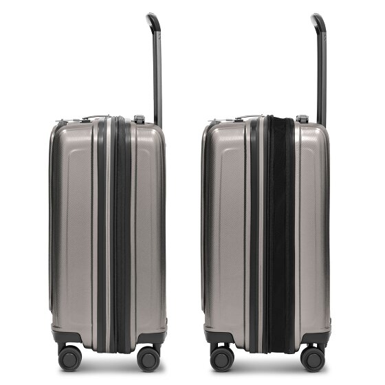 Redolz Essentials 14 4 Rollen Kabinentrolley S 55 cm Laptopfach mit Dehnfalte