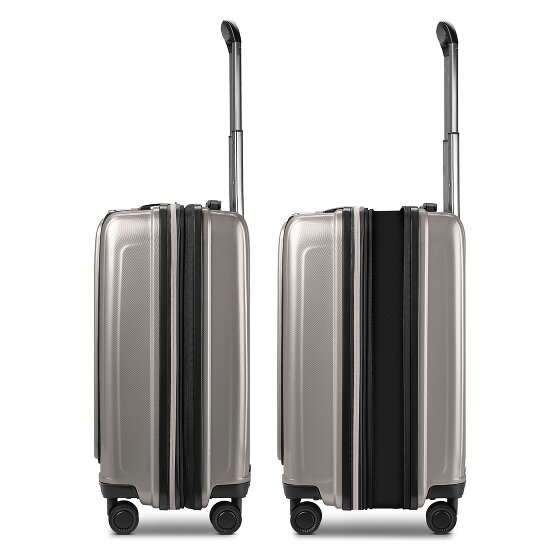 Redolz Essentials 14 4 Rollen Kabinentrolley S 55 cm Laptopfach mit Dehnfalte