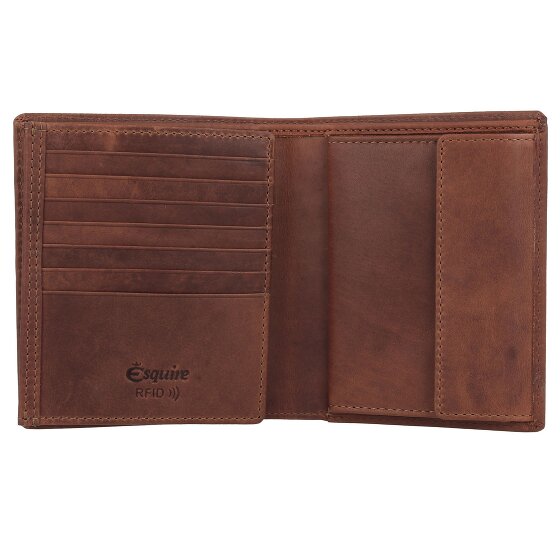 Esquire Dallas Geldbörse RFID Schutz Leder 12 cm
