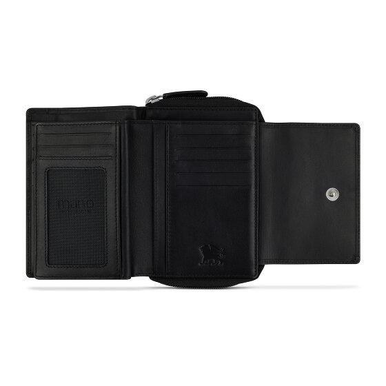 mano Don Andrea Geldbörse RFID Schutz Leder 14 cm