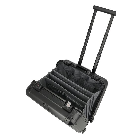 Travelite Next 4-Rollen Businesstrolley Aluminium 43 cm