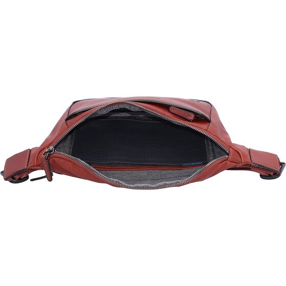 Piquadro Black Square Gürteltasche Leder 31 cm