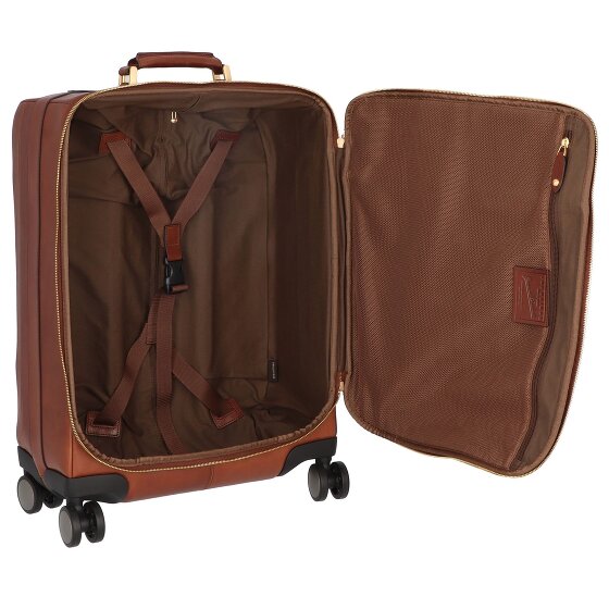 The Bridge Viaggio 4-Rollen Kabinentrolley Leder 53 cm