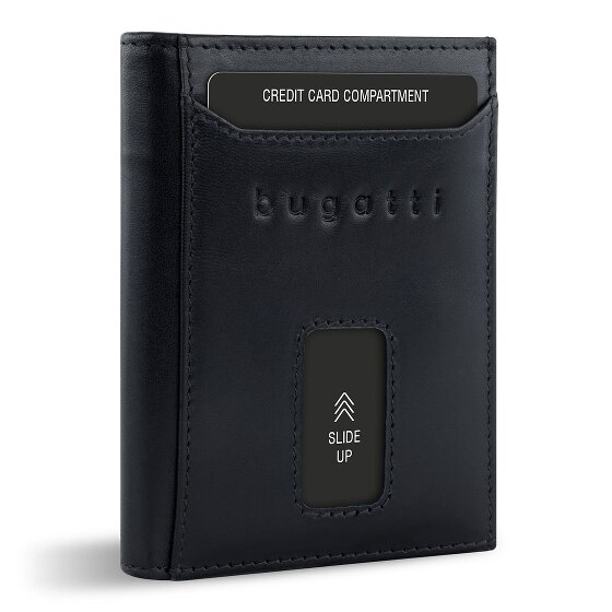 bugatti Secure Slim Geldbörse RFID Schutz Leder 8 cm