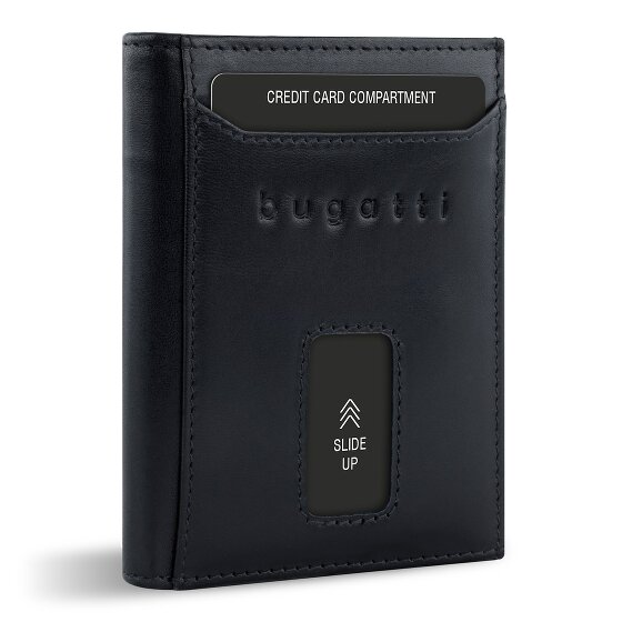 bugatti Secure Slim Geldbörse RFID Schutz Leder 8 cm