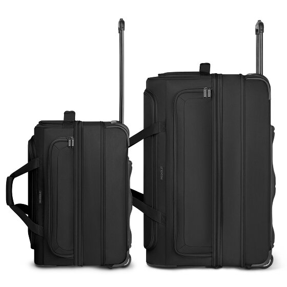 Redolz Duffle Essentials 2-Rollen Reisetasche Set 2 tlg. M+L mit Dehnfalte