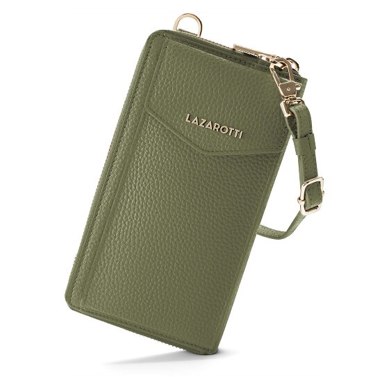 Lazarotti Bologna Leather Zip-Around Geldbörse Handytasche Leder 19 cm