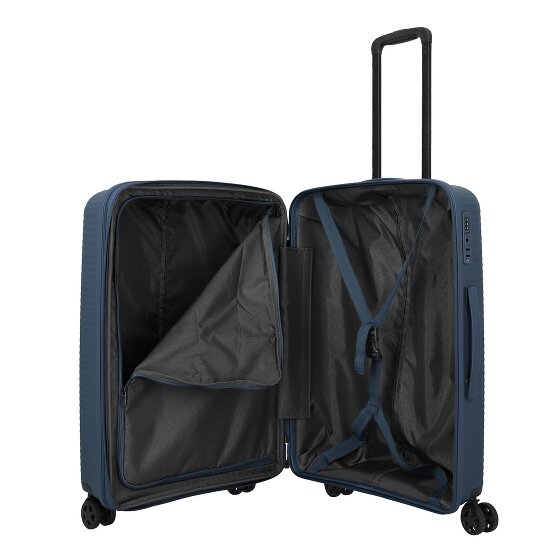 Travelite Air Stripe 4 Rollen Kofferset 3-teilig mit Dehnfalte