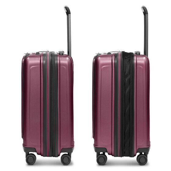 Redolz Essentials 14 4 Rollen Kabinentrolley S 55 cm Laptopfach mit Dehnfalte