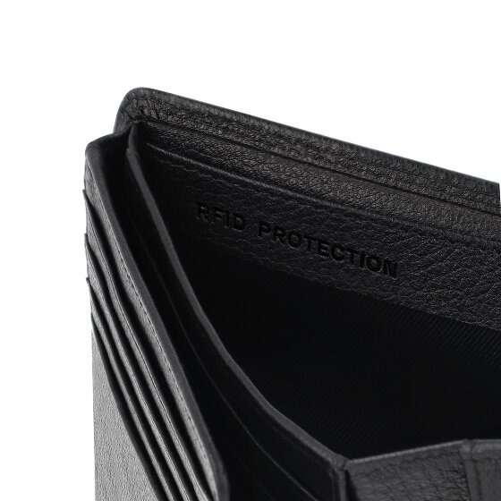 Redolz Leather Essentials QF Geldbörse RFID Leder 12 cm ausklappbar
