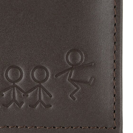 oxmox Leather Geldbörse RFID Schutz Leder 11 cm