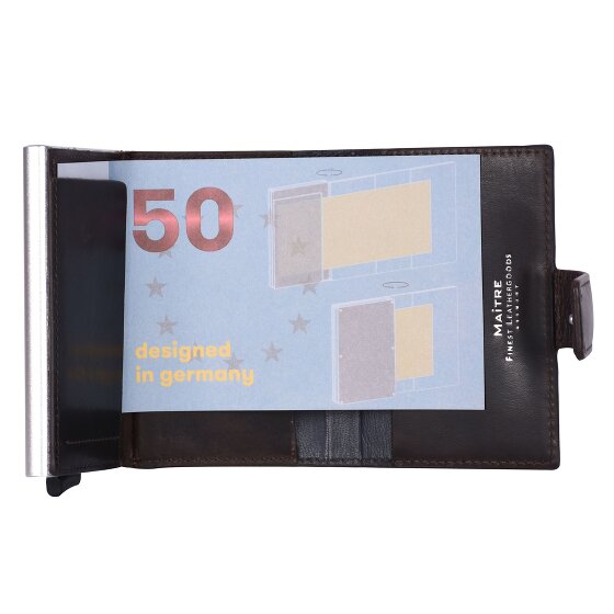 Maître Birkheim C-Two Kreditkartenetui RFID Schutz Leder 6.5 cm