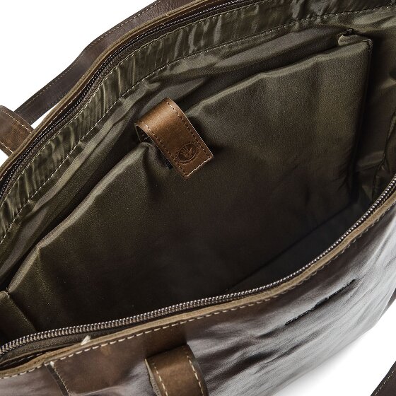 Greenburry Newport Schultertasche Leder 33 cm Laptopfach