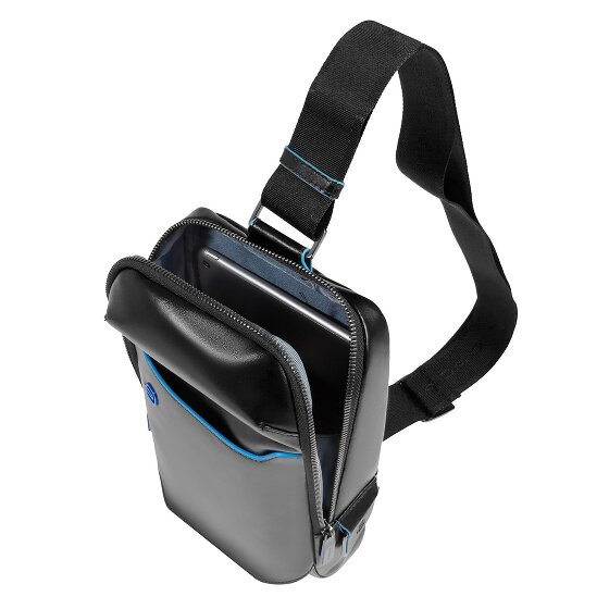Piquadro Blue Square Sling Bag Leder 25 cm