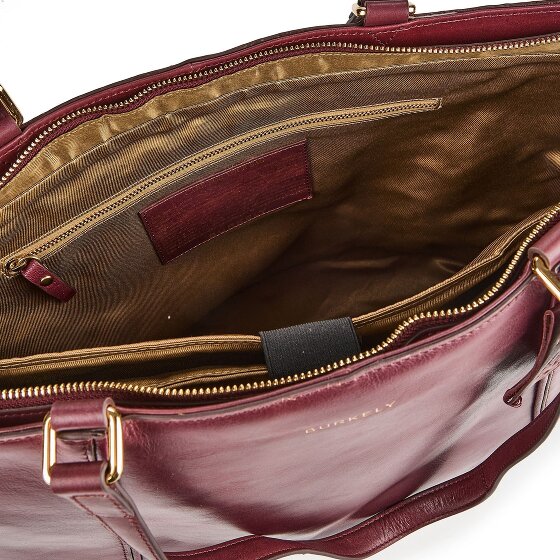 Burkely Fine Florence Shopper Tasche Leder 37 cm Laptopfach