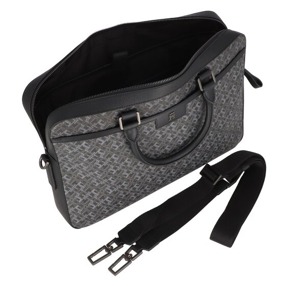 Tommy Hilfiger TH Monogram Aktentasche Leder 40 cm Laptopfach