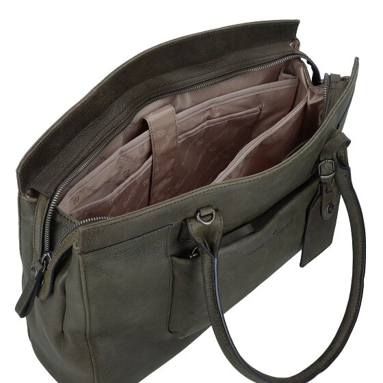 Castelijn & Beerens Carisma Schultertasche RFID Leder 38 cm Laptopfach